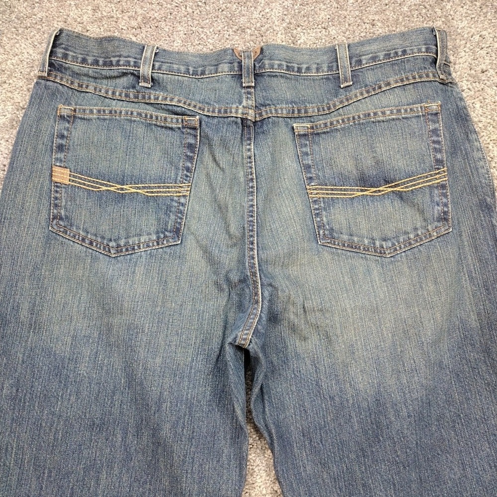 ARIAT M2 Men's 38x36 RELAXED BOOT CUT STITCH 100% COTTON JEANS Mexico Made - Picture 15 of 16